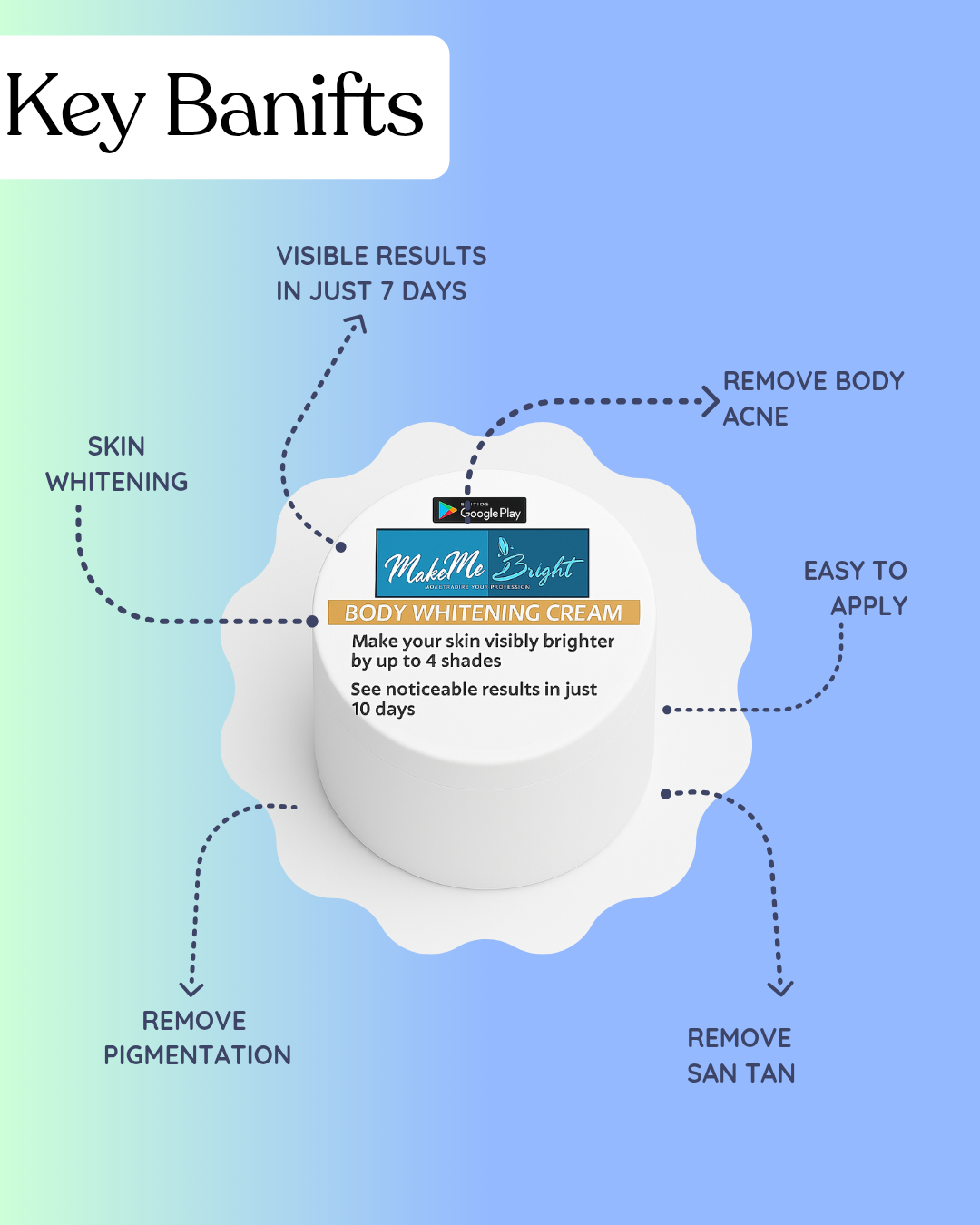 Makemebright Body whitening cream